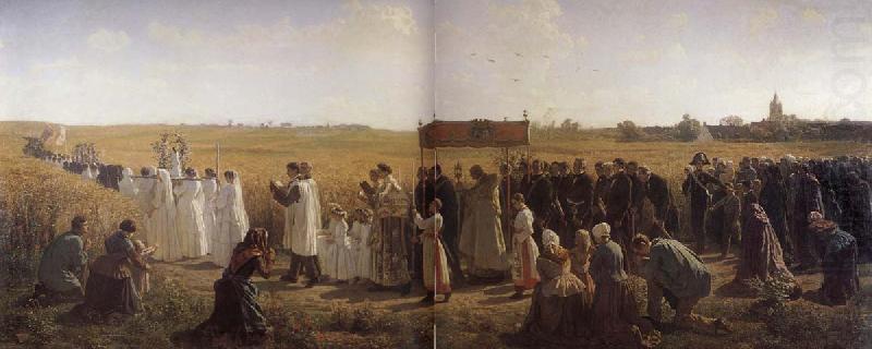 Jules Breton La Benediction des bles en Artois china oil painting image